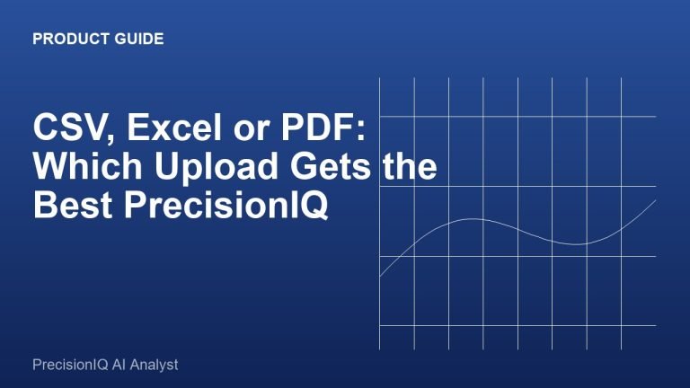 CSV, Excel or PDF: Which Upload Gets the Best PrecisionIQ Analysis