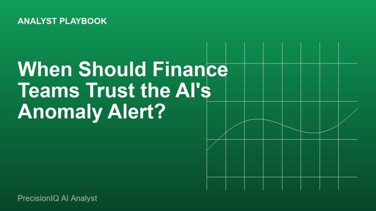 When Should Finance Teams Trust the AI's Anomaly Alert?